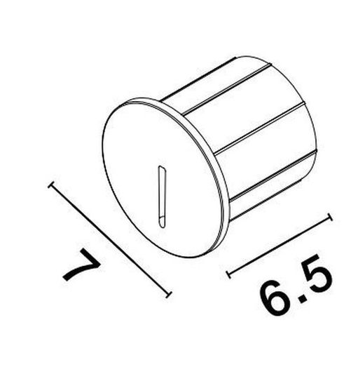 Nova Luce CIRCE LED Wandeinbauleuchte Weiß 3W IP54 Warmweiss 7x7x6,5cm 9136186