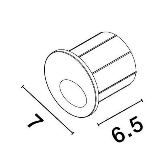 Nova Luce CIRCE LED Wandeinbauleuchte Schwarz 3W IP54 Warmweiss 6,5x6,5x5,5cm 9136187