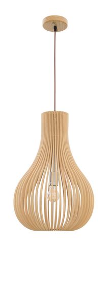 Nova Luce SOHO Pendelleuchte E27 Naturholz 245x8cm dimmbar 9138061