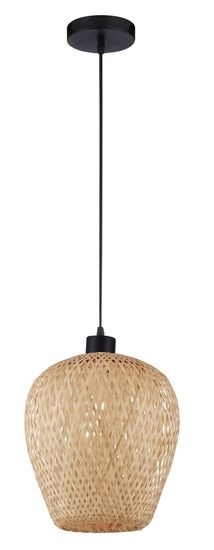 Nova Luce SCARLET Pendelleuchte E27 Braun 120x23cm dimmbar 9142499