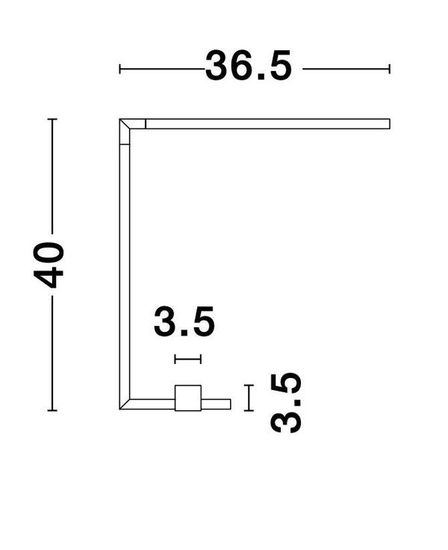 Nova Luce RACCIO LED Tischleuchte Messing 5W Warmweiss 36,5x12x40cm 9180725