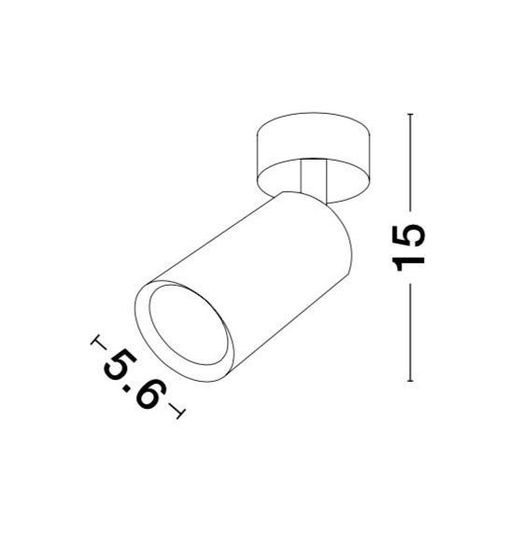 Nova Luce WAN Wandleuchte GU10 Weiß 15x5,6cm dimmbar 9184311