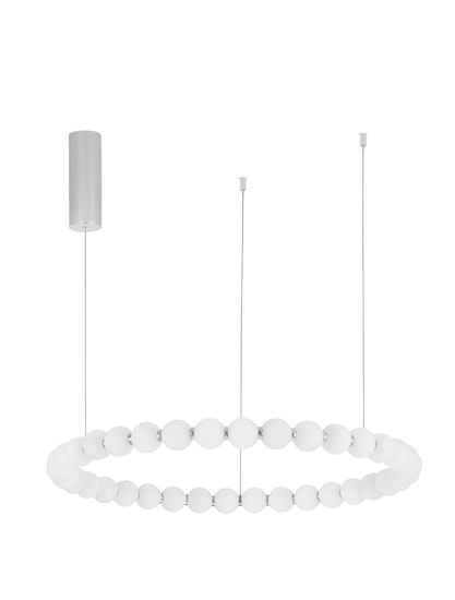 Nova Luce PERLA LED Pendelleuchte Chrom 72W Warmweiss 200x80cm dimmbar 9186917