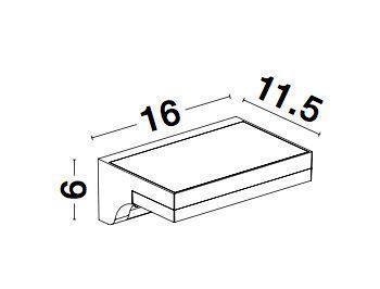 Nova Luce DYN LED Wandleuchte Anthrazit 1,5W IP65 Warmweiss 16x11,5x6cm Solar Bewegungsmelder 9190101