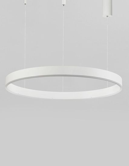 Nova Luce MOTIF LED Pendelleuchte Weiss 50W Warmweiss 200x80cm dimmbar 9190748