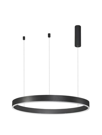 Nova Luce MOTIF LED Pendelleuchte Schwarz 50W Warmweiss 200x80cm dimmbar 9190848