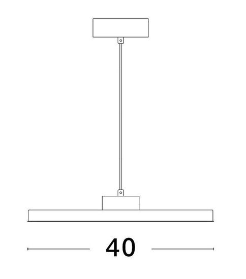 Nova Luce ANDRIA LED Pendelleuchte Weiß 30W Warmweiss 180x40cm dimmbar 9212910