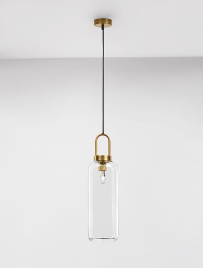 Nova Luce IRVINE Pendelleuchte E27 Gold 255x15,5cm dimmbar 9241160