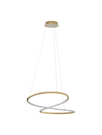 Nova Luce GIRISH LED Pendelleuchte Gold 41W Warmweiss 120x60cm dimmbar 9248109