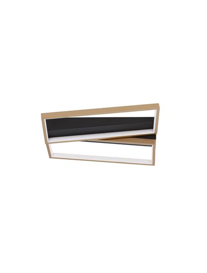 Nova Luce ELIZE LED Deckenleuchte Schwarz 28W Warmweiss 43,2x35x8cm dimmbar 9248113