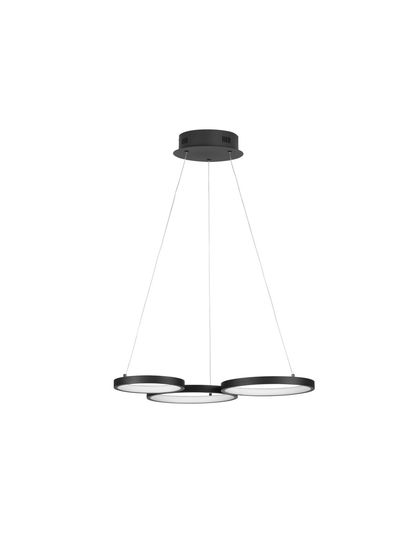 Nova Luce MAGNUS LED Pendelleuchte Schwarz 28W Warmweiss 55x51,5x120cm dimmbar 9248115