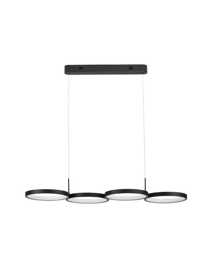 Nova Luce MAGNUS LED Pendelleuchte Schwarz 41W Warmweiss 84x32x120cm dimmbar 9248117