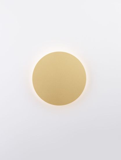 Nova Luce CYRCLE LED Wandleuchte Gold 12W Warmweiss 22x3,2x22cm 9248156