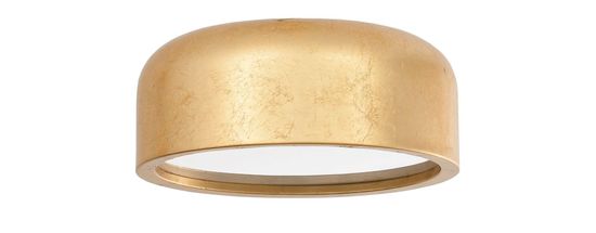 Nova Luce PERLETO Deckenleuchte E27 Blattgold 13x35cm dimmbar 926811