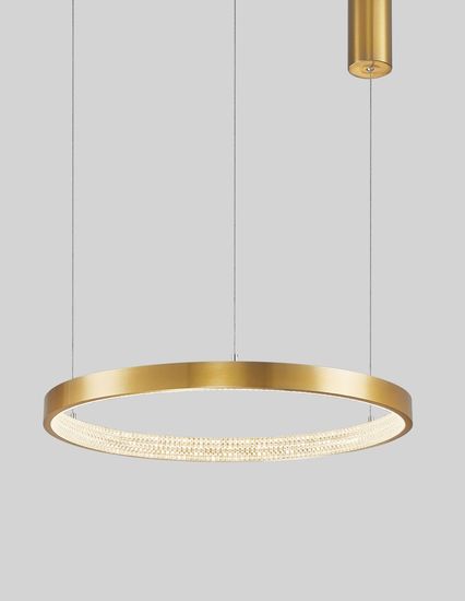 Nova Luce PRESTON LED Pendelleuchte Gold 35W Warmweiss 120x60cm dimmbar 9285601