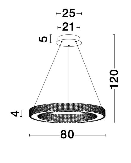 Nova Luce FIORE LED Pendelleuchte Gold 80W Warmweiss 120x80cm dimmbar 9285810