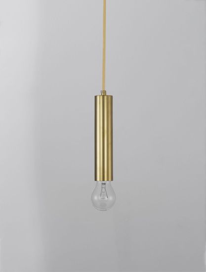 Nova Luce NORWAY Pendelleuchte E27 Gold 180x4,5cm dimmbar 9287946