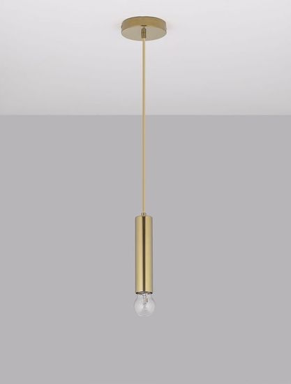 Nova Luce NORWAY Pendelleuchte E27 Gold 180x4,5cm dimmbar 9287946