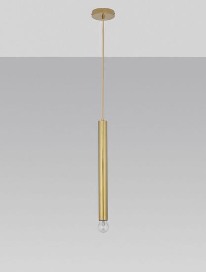 Nova Luce NORWAY Pendelleuchte E27 Gold 180x4,5cm dimmbar 9287948