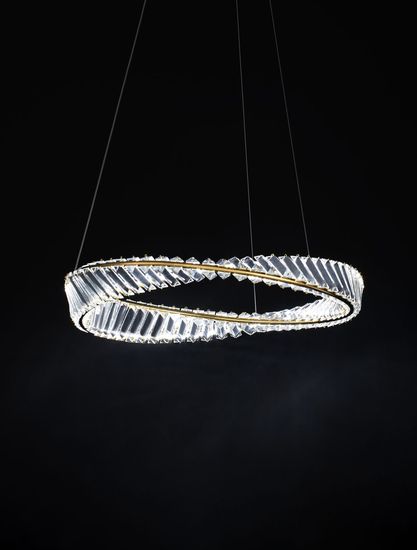 Nova Luce AURELIA LED Pendelleuchte Gold 36W Neutralweiss 120x60cm dimmbar 9333061