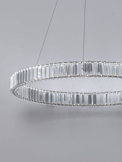 Nova Luce AURELIA LED Pendelleuchte Chrom 47W Neutralweiss 150x80cm dimmbar 9333067