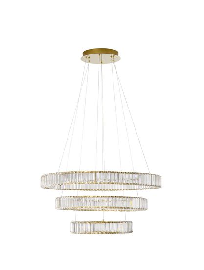 Nova Luce AURELIA LED Pendelleuchte Gold 92W Neutralweiss 150x80cm dimmbar 9333069