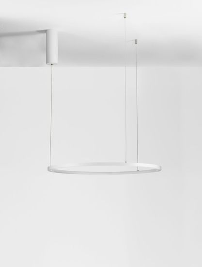 Nova Luce TARQUIN LED Pendelleuchte Weiß 37W Warmweiss 200x60cm dimmbar 9345600