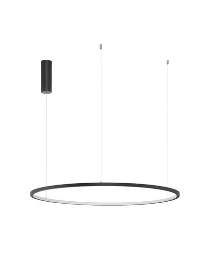 Nova Luce TARQUIN LED Pendelleuchte Schwarz 46W Warmweiss 200x80cm dimmbar 9345605