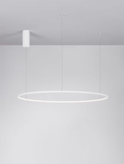 Nova Luce TARQUIN LED Pendelleuchte Weiß 59W Warmweiss 200x100cm dimmbar 9345608