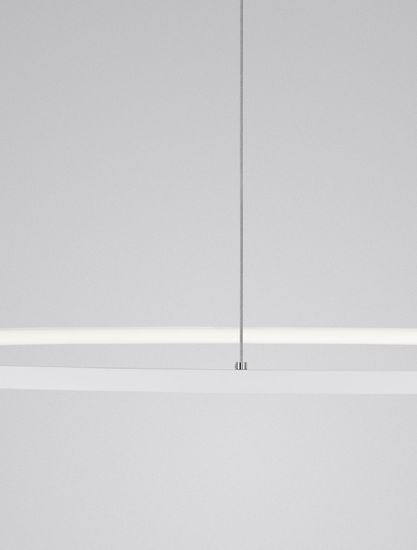 Nova Luce TARQUIN LED Pendelleuchte Weiß 59W Warmweiss 200x100cm dimmbar 9345608