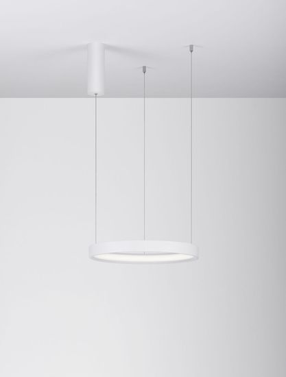 Nova Luce PERRINE LED Pendelleuchte Weiß 22W Warmweiss 150x40cm dimmbar 9345613