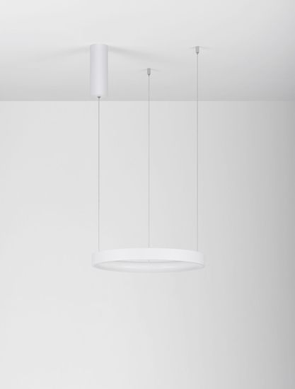 Nova Luce PERRINE LED Pendelleuchte Weiß 22W Warmweiss 150x40cm dimmbar 9345613