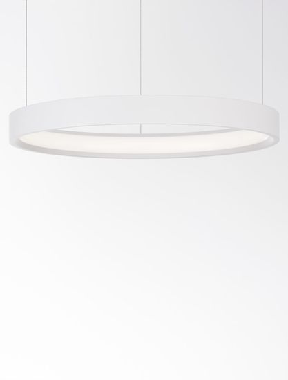 Nova Luce PERRINE LED Pendelleuchte Weiß 22W Warmweiss 150x40cm dimmbar 9345613