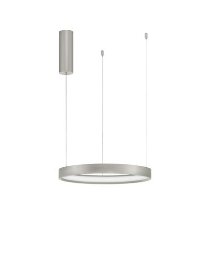 Nova Luce PERRINE LED Pendelleuchte Silber 22W Warmweiss 150x40cm dimmbar 9345614