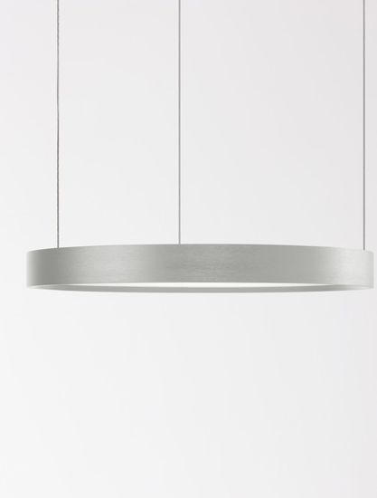 Nova Luce PERRINE LED Pendelleuchte Silber 22W Warmweiss 150x40cm dimmbar 9345614