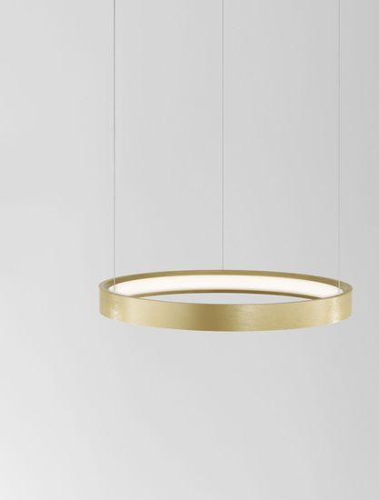 Nova Luce PERRINE LED Pendelleuchte Gold 22W Warmweiss 150x40cm dimmbar 9345615