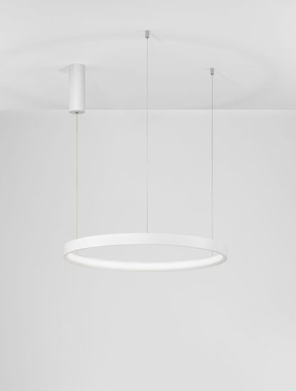 Nova Luce PERRINE LED Pendelleuchte Weiß 40W Warmweiss 150x60cm dimmbar 9345617