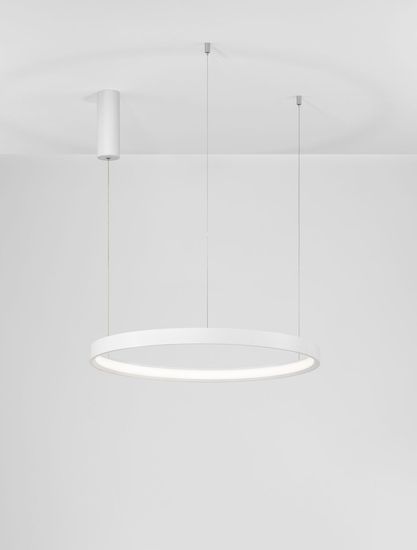 Nova Luce PERRINE LED Pendelleuchte Weiß 40W Warmweiss 150x60cm dimmbar 9345617