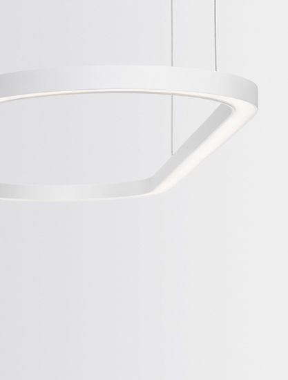 Nova Luce CUPPE LED Pendelleuchte Weiß 56W Warmweiss 120x35x200cm dimmbar 9345625