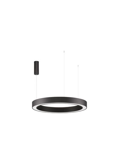 Nova Luce MORBIDO LED Pendelleuchte Schwarz 59W Steuerbare Lichtfarbe 200x80cm dimmbar 9345642