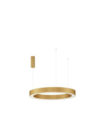 Nova Luce MORBIDO LED Pendelleuchte Messing 59W Steuerbare Lichtfarbe 200x80cm dimmbar 9345643