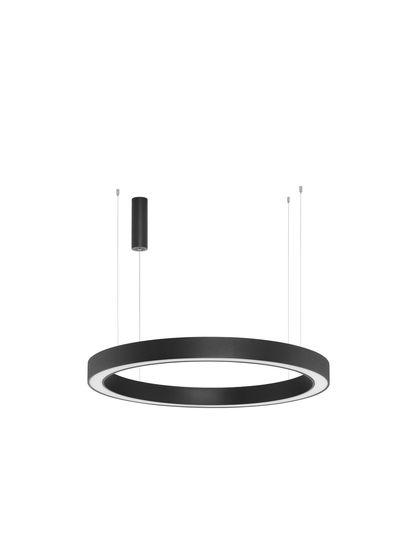 Nova Luce MORBIDO LED Pendelleuchte Schwarz 80W Steuerbare Lichtfarbe 200x100cm dimmbar 9345645