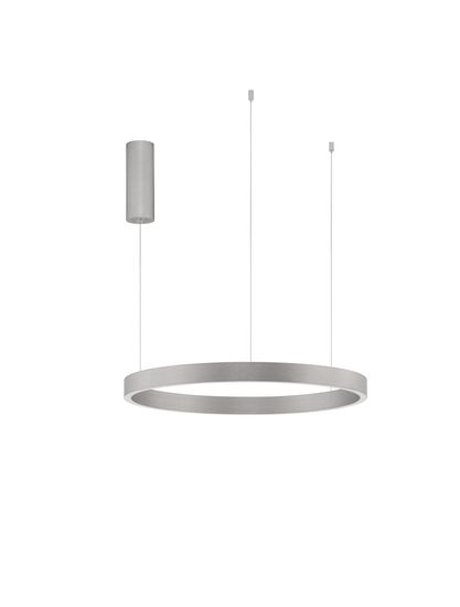 Nova Luce ELOWEN LED Pendelleuchte Silber 60W Warmweiss 150x60cm dimmbar 9345662