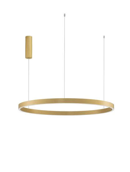 Nova Luce ELOWEN LED Pendelleuchte Gold 106W Warmweiss 200x98cm dimmbar 9345669