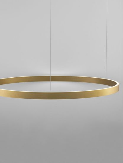 Nova Luce ELOWEN LED Pendelleuchte Gold 106W Warmweiss 200x98cm dimmbar 9345669