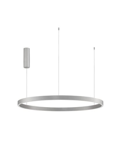 Nova Luce ELOWEN LED Pendelleuchte Silber 106W Warmweiss 200x98cm dimmbar 9345670