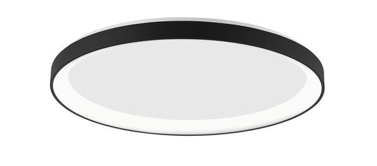 Nova Luce PERTINO LED Deckenleuchte Schwarz 50W Warmweiss 6x58cm dimmbar 9345685