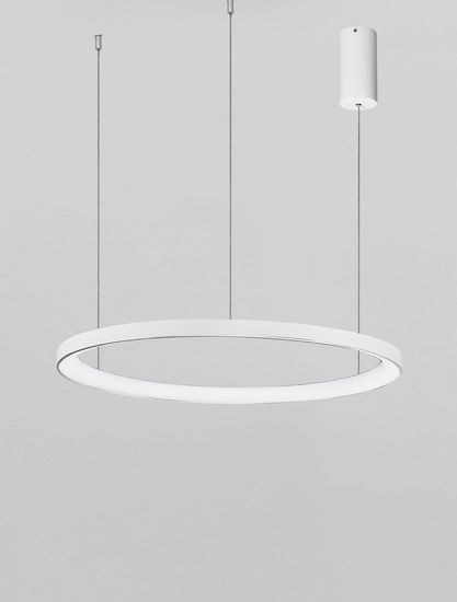 Nova Luce PERTINO LED Pendelleuchte Weiß 48W Warmweiss 150x58cm dimmbar 9345688