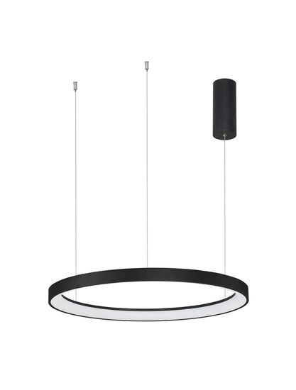 Nova Luce PERTINO LED Pendelleuchte Schwarz 48W Warmweiss 150x58cm dimmbar 9345689