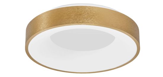 Nova Luce RANDO THIN LED Deckenleuchte Gold 30W Warmweiss 9x38cm dimmbar 9353832